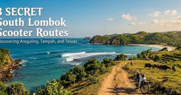 cooter tours South Lombok exploring scenic coastal dirt trails near Areguling beach hills
